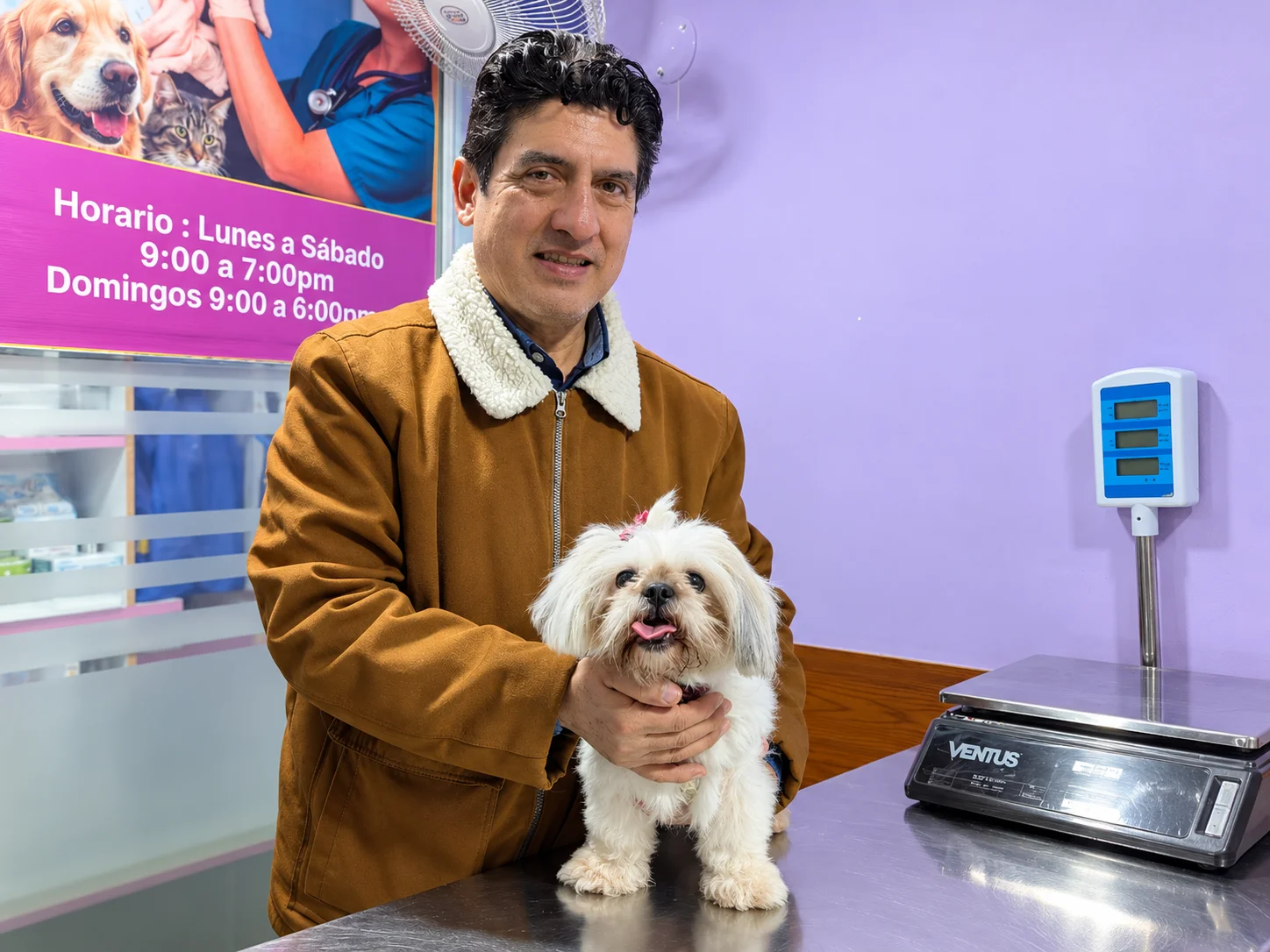 Cliente con su mascota