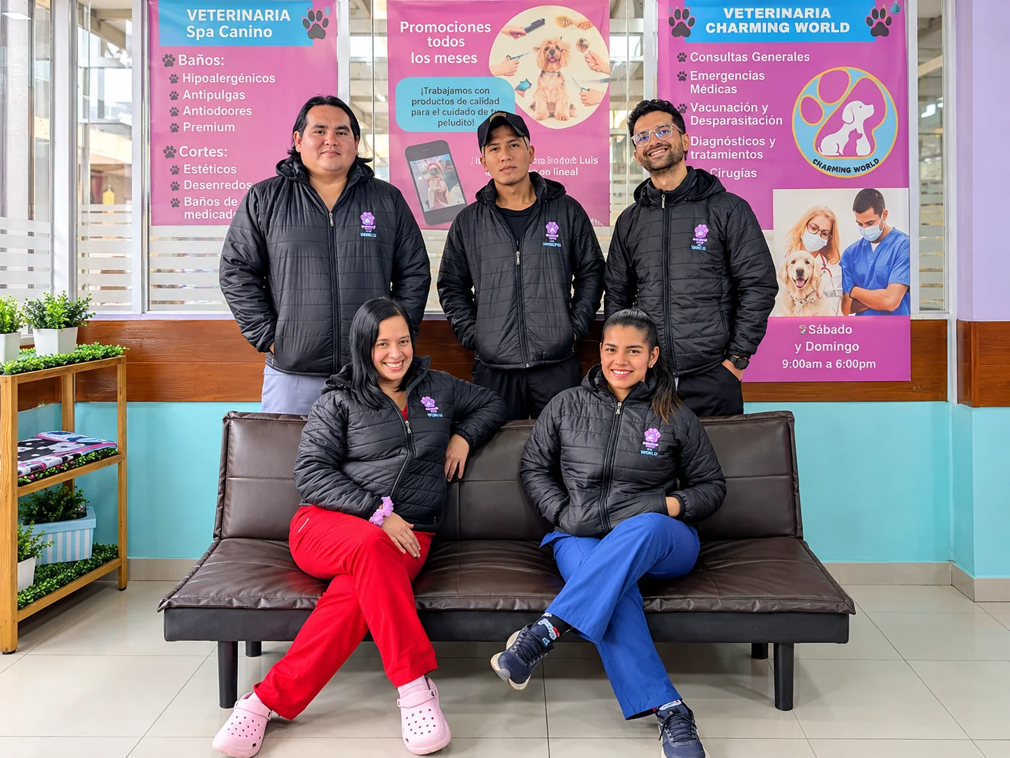 Equipo real de Charming Vet